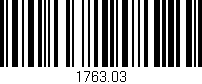 Código de barras (EAN, GTIN, SKU, ISBN): '1763.03'