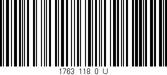 Código de barras (EAN, GTIN, SKU, ISBN): '1763_118_0_U'
