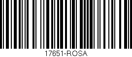 Código de barras (EAN, GTIN, SKU, ISBN): '17651-ROSA'