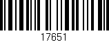 Código de barras (EAN, GTIN, SKU, ISBN): '17651'