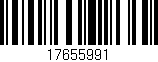 Código de barras (EAN, GTIN, SKU, ISBN): '17655991'