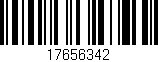Código de barras (EAN, GTIN, SKU, ISBN): '17656342'