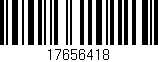Código de barras (EAN, GTIN, SKU, ISBN): '17656418'