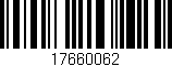 Código de barras (EAN, GTIN, SKU, ISBN): '17660062'