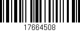 Código de barras (EAN, GTIN, SKU, ISBN): '17664508'