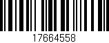 Código de barras (EAN, GTIN, SKU, ISBN): '17664558'