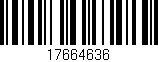Código de barras (EAN, GTIN, SKU, ISBN): '17664636'