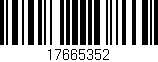 Código de barras (EAN, GTIN, SKU, ISBN): '17665352'