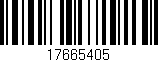 Código de barras (EAN, GTIN, SKU, ISBN): '17665405'