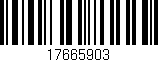 Código de barras (EAN, GTIN, SKU, ISBN): '17665903'