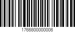 Código de barras (EAN, GTIN, SKU, ISBN): '1766800000006'