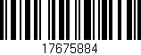 Código de barras (EAN, GTIN, SKU, ISBN): '17675884'