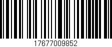 Código de barras (EAN, GTIN, SKU, ISBN): '17677009852'