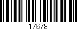 Código de barras (EAN, GTIN, SKU, ISBN): '17678'
