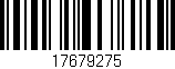 Código de barras (EAN, GTIN, SKU, ISBN): '17679275'