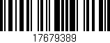 Código de barras (EAN, GTIN, SKU, ISBN): '17679389'