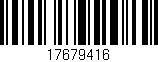 Código de barras (EAN, GTIN, SKU, ISBN): '17679416'