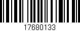 Código de barras (EAN, GTIN, SKU, ISBN): '17680133'