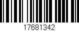 Código de barras (EAN, GTIN, SKU, ISBN): '17681342'