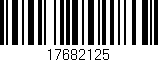 Código de barras (EAN, GTIN, SKU, ISBN): '17682125'