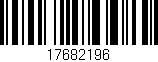 Código de barras (EAN, GTIN, SKU, ISBN): '17682196'