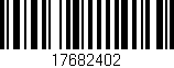 Código de barras (EAN, GTIN, SKU, ISBN): '17682402'