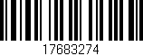 Código de barras (EAN, GTIN, SKU, ISBN): '17683274'