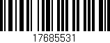 Código de barras (EAN, GTIN, SKU, ISBN): '17685531'