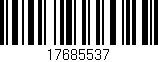 Código de barras (EAN, GTIN, SKU, ISBN): '17685537'