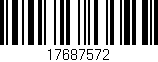 Código de barras (EAN, GTIN, SKU, ISBN): '17687572'