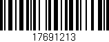 Código de barras (EAN, GTIN, SKU, ISBN): '17691213'