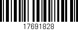 Código de barras (EAN, GTIN, SKU, ISBN): '17691828'