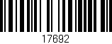 Código de barras (EAN, GTIN, SKU, ISBN): '17692'
