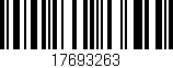 Código de barras (EAN, GTIN, SKU, ISBN): '17693263'