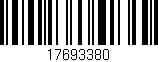 Código de barras (EAN, GTIN, SKU, ISBN): '17693380'