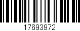 Código de barras (EAN, GTIN, SKU, ISBN): '17693972'