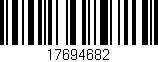 Código de barras (EAN, GTIN, SKU, ISBN): '17694682'