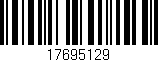 Código de barras (EAN, GTIN, SKU, ISBN): '17695129'