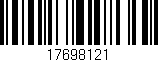 Código de barras (EAN, GTIN, SKU, ISBN): '17698121'