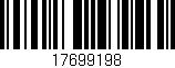 Código de barras (EAN, GTIN, SKU, ISBN): '17699198'