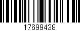 Código de barras (EAN, GTIN, SKU, ISBN): '17699438'