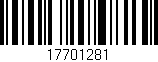 Código de barras (EAN, GTIN, SKU, ISBN): '17701281'