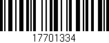 Código de barras (EAN, GTIN, SKU, ISBN): '17701334'