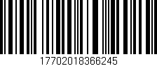 Código de barras (EAN, GTIN, SKU, ISBN): '17702018366245'