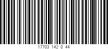 Código de barras (EAN, GTIN, SKU, ISBN): '17703_142_0_44'