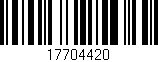 Código de barras (EAN, GTIN, SKU, ISBN): '17704420'