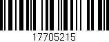 Código de barras (EAN, GTIN, SKU, ISBN): '17705215'