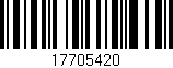 Código de barras (EAN, GTIN, SKU, ISBN): '17705420'