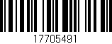 Código de barras (EAN, GTIN, SKU, ISBN): '17705491'