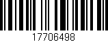 Código de barras (EAN, GTIN, SKU, ISBN): '17706498'